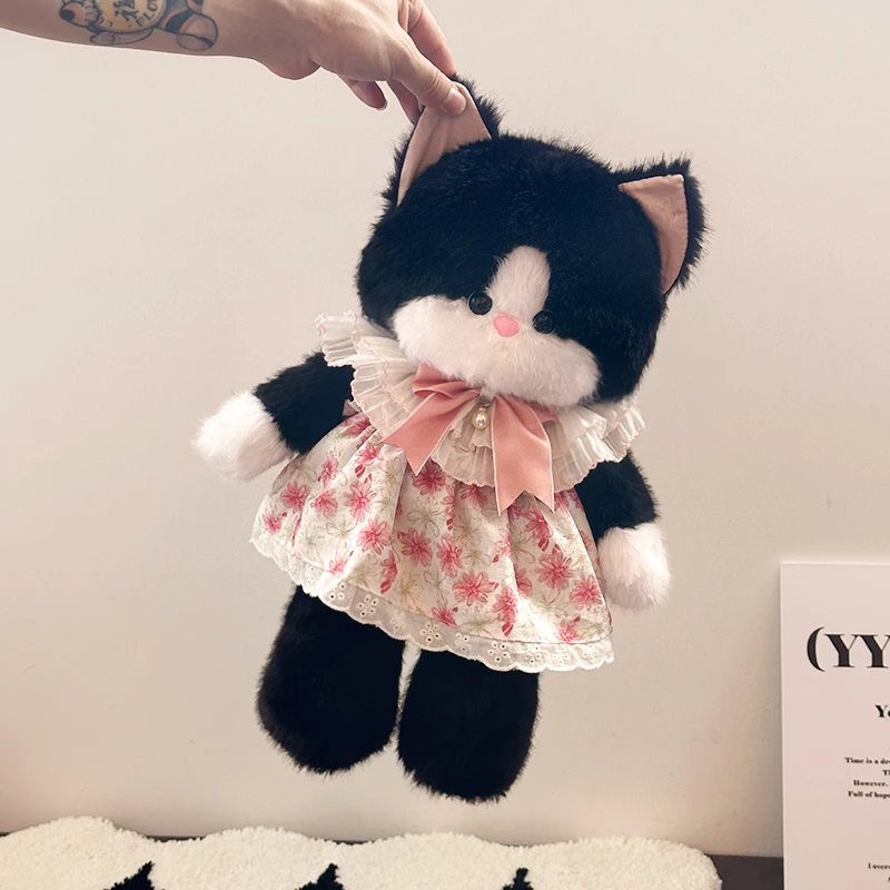 可爱猫咪包包公仔斜挎双肩包女生玩偶布娃娃毛绒玩具女孩儿童礼物