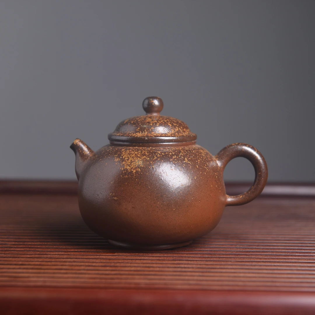 陶益龙窑柴烧230cc坭兴陶茶壶茶具