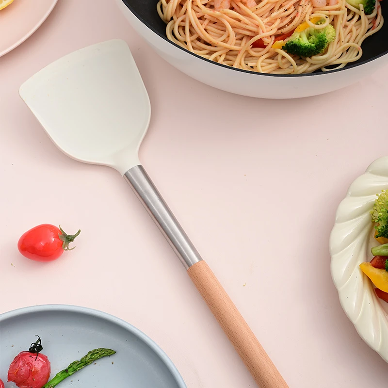 Jeetee中式硅胶炒菜铲子家用护锅炒勺不粘锅专用锅铲不伤锅食品级