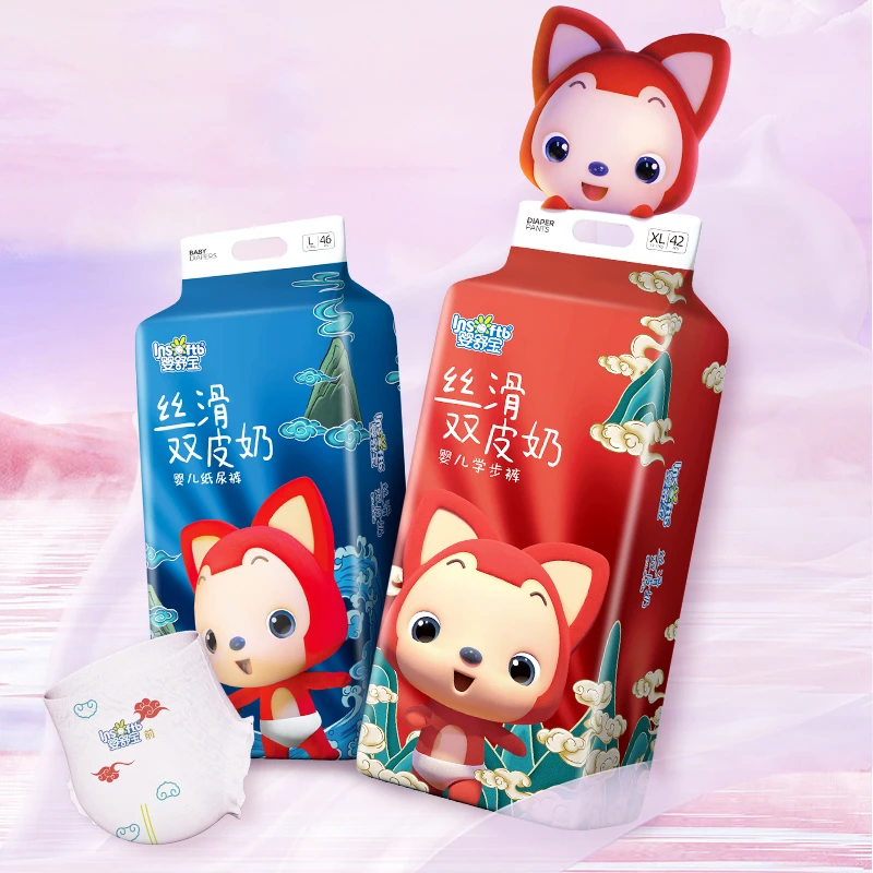 【婴舒宝×阿狸】双皮奶纸尿裤拉拉裤婴儿尿不湿学步裤任选尺码HS