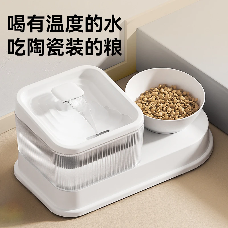 猫咪多功能自动饮水机喂食一体猫碗狗狗电动活水狗碗宠物用品家用