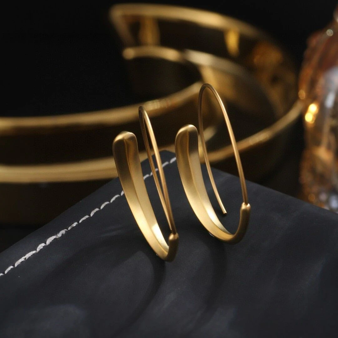 铜合金耳饰 《货号8392》  素圈大耳圈