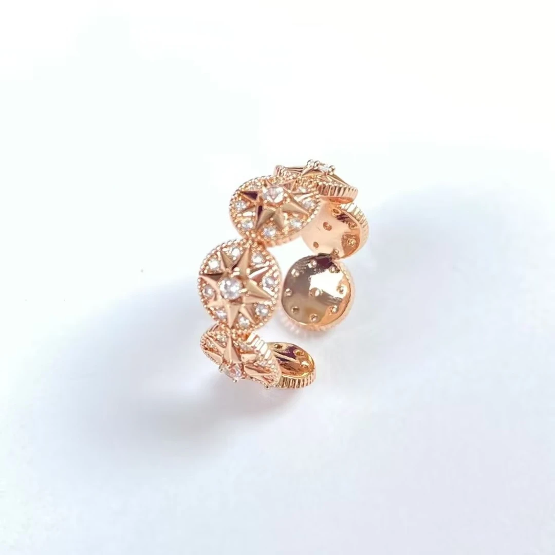 铜合金戒指 《货号8518》八芒星戒指