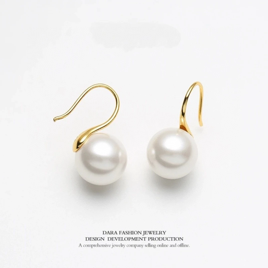 铜合金耳饰 《货号6037》简约小众高跟鞋耳钩