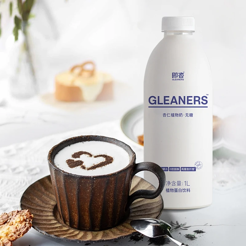 即杏咖啡大师无糖杏仁奶咖啡伴侣1L*1瓶0胆固醇植物蛋白饮料