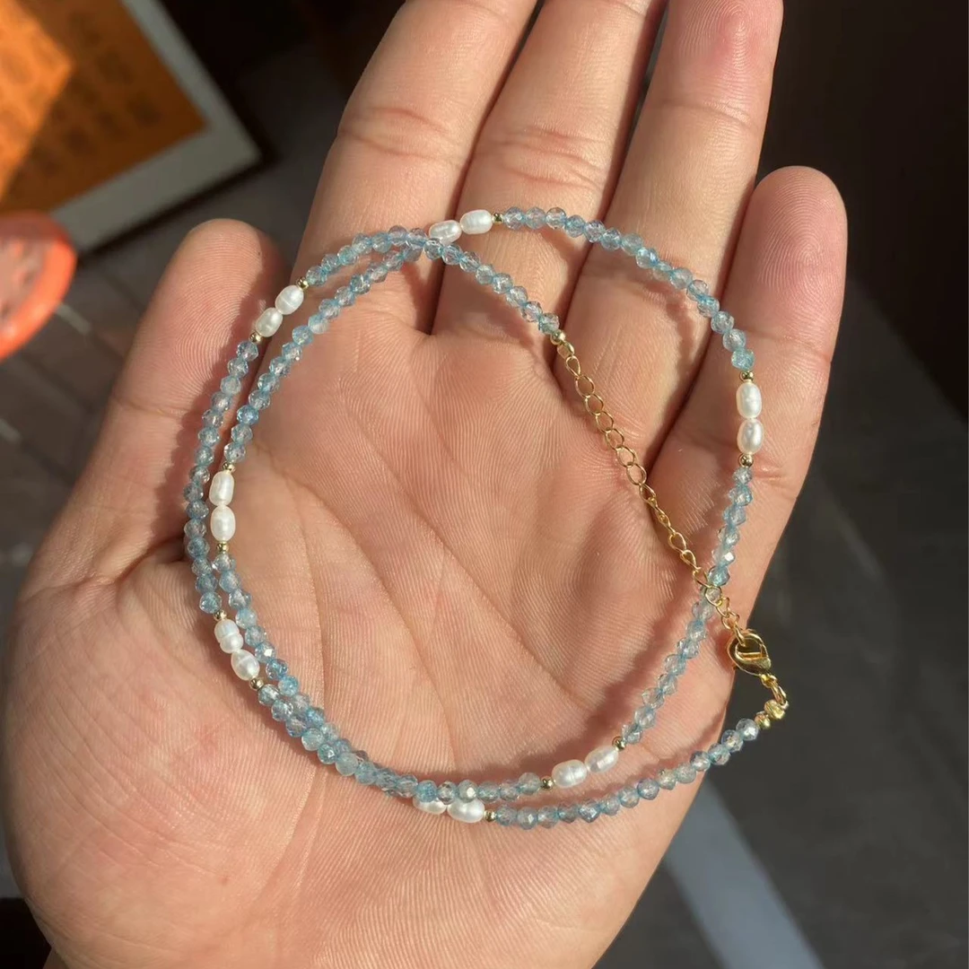 【晶焕】海蓝宝项链