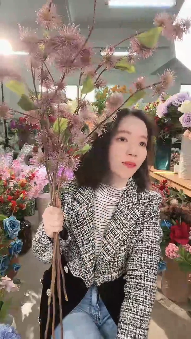 【闪购商品】5支紫色长芒花