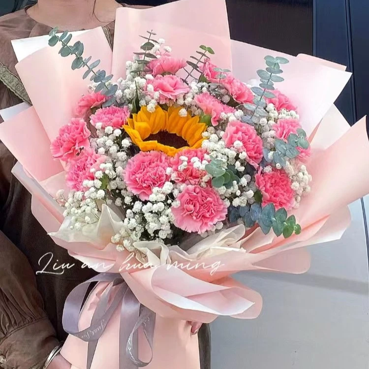 【温情满满】粉色康乃馨鲜花送闺蜜送老师送长辈同城配送送货上门