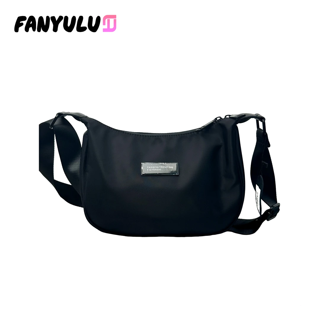 牛津布斜挎包男女2024新款尼龙包上班通勤休闲单肩包时尚简约