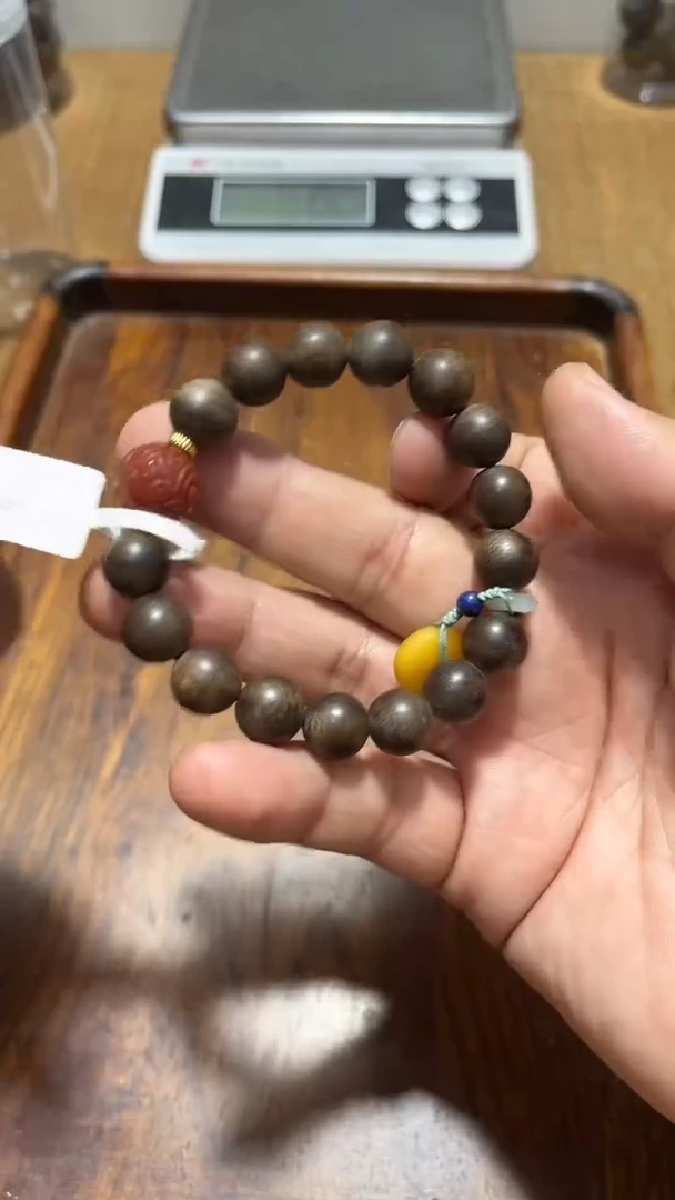 【闪购商品】星月菩提手串海南莺歌绿奇楠单圈
