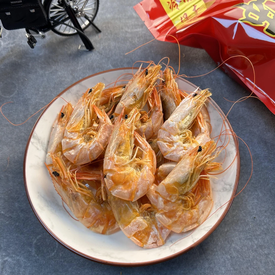 大号即食零食地方特产虾干淡晒虾干海虾对虾干虾特产海鲜干货
