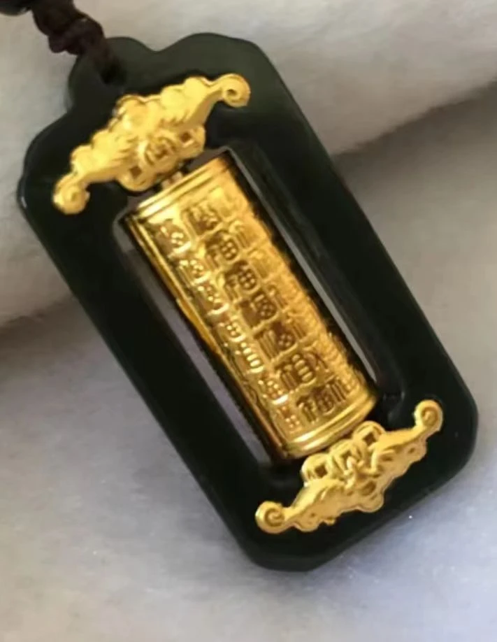 老/伟/H56足金999转经筒吊坠（包邮+证书+礼盒）