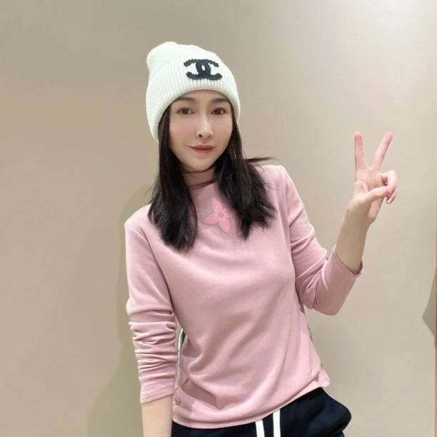 110919新款爆款秋冬季加绒时尚百搭洋气轻奢新款休闲打底衫长袖