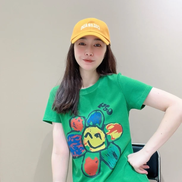 创意短袖显瘦洋气时尚百搭设计感休闲061705夏季半袖