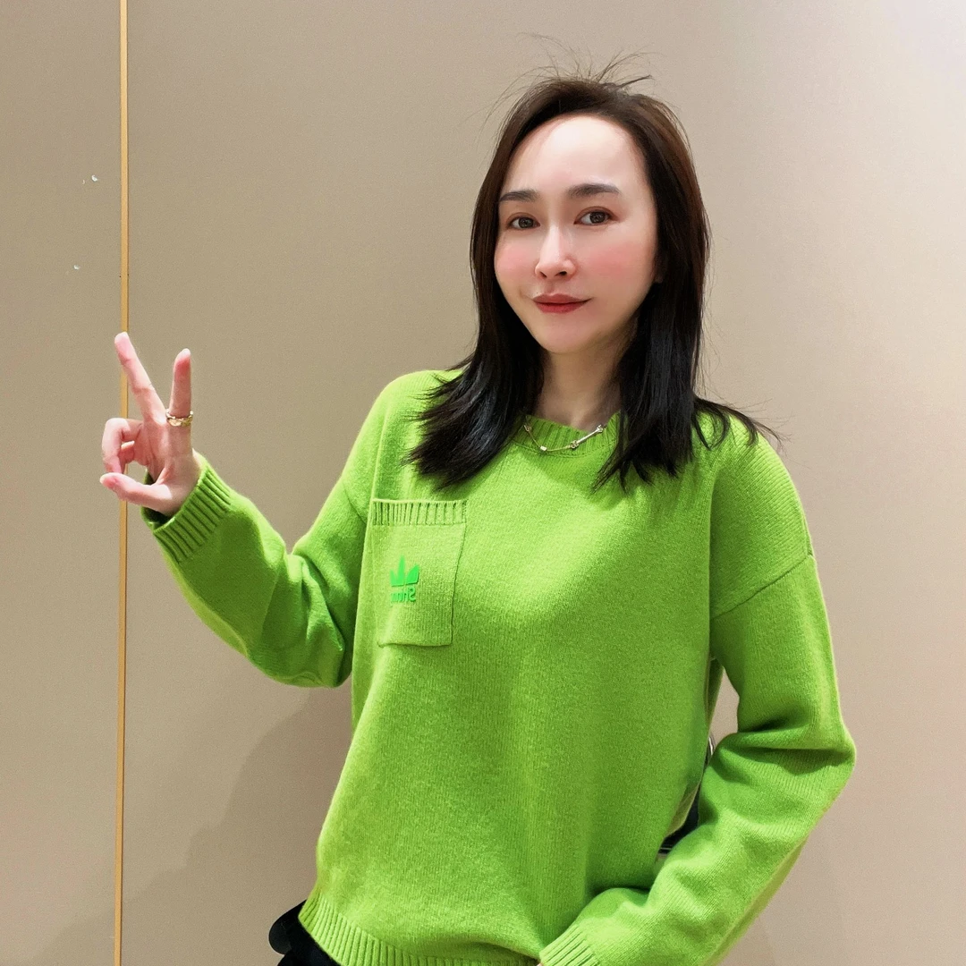 新款爆款时尚毛衣上衣新款针织套头时尚潮流网红百搭慵懒风120352
