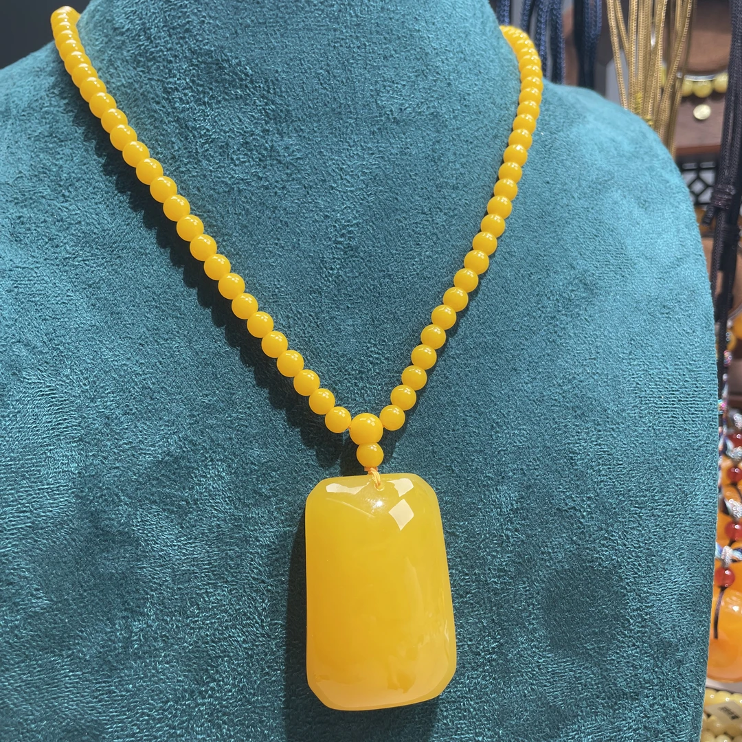 【正品保障】珠珠链款平安无事牌吊坠项链      DF8801