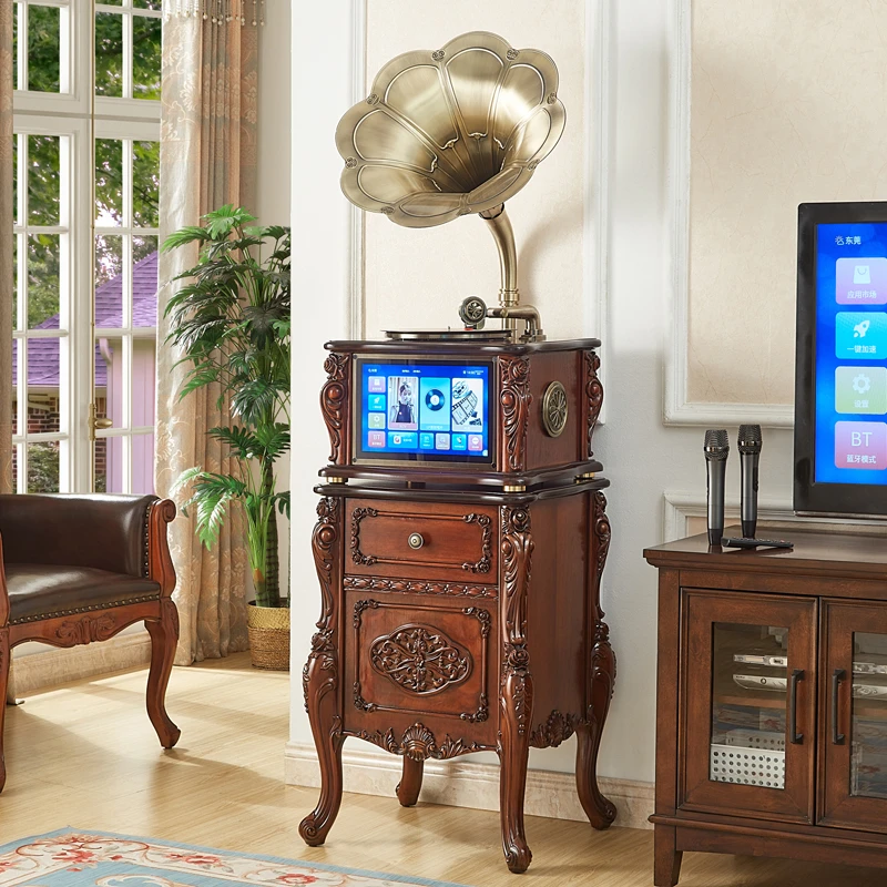 LUMASS/路曼诗家庭KTV显示屏留声机黑胶唱片机无线K歌点歌机音响