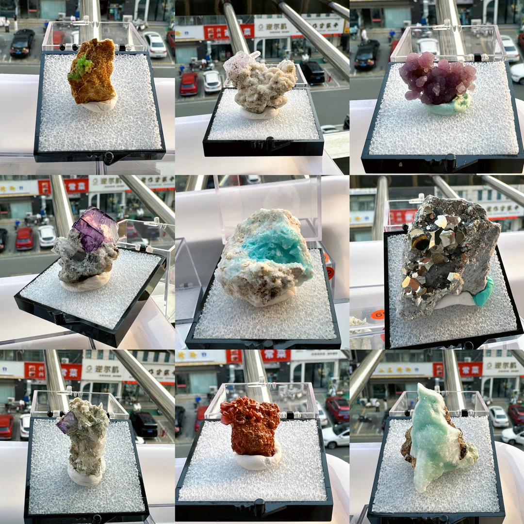 直播链接一物一拍矿物晶体摆件创意创意