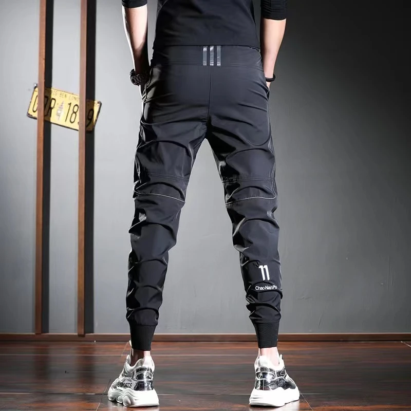 2025夏季新款薄款休闲裤男士爆款弹力修身韩版潮流百搭束脚运动裤