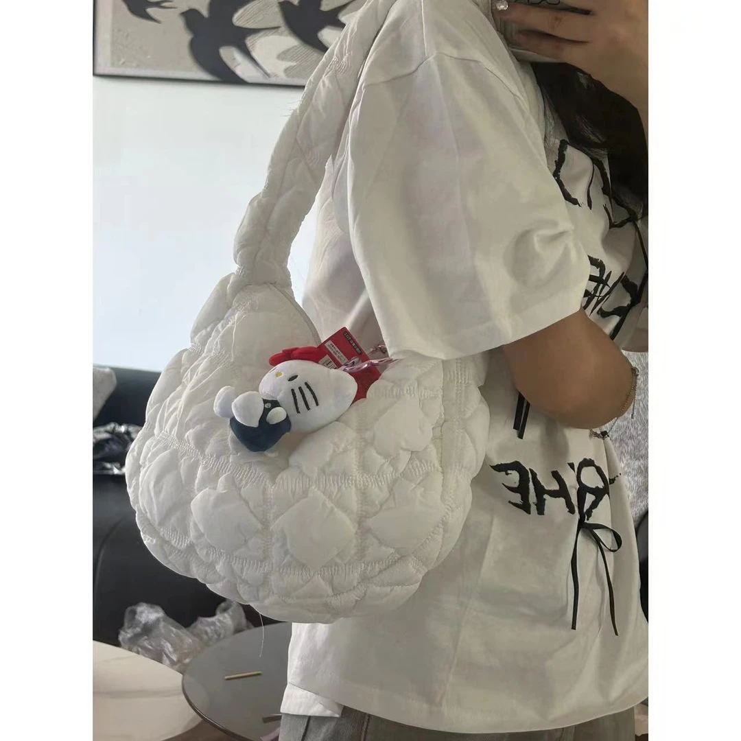 云朵褶皱韩版百搭托特包XF002