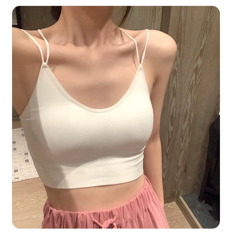 运动瑜伽服吊带背心女夏系带缕空爆款外穿内搭打底美背辣妹上衣