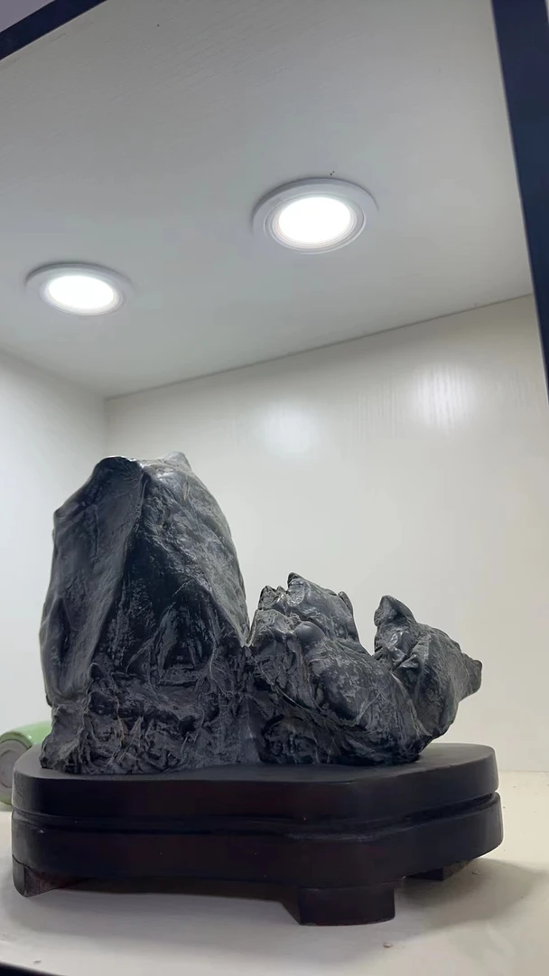 灵璧奇石摆件家居客厅玄关博古架摆件一物一拍