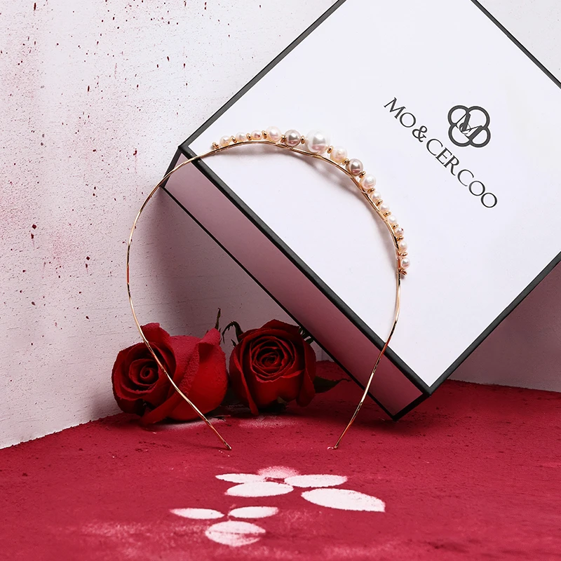 Cercoo/奢蔻珍珠礼赞高端定制系发箍发卡发捆手工气质网红头箍