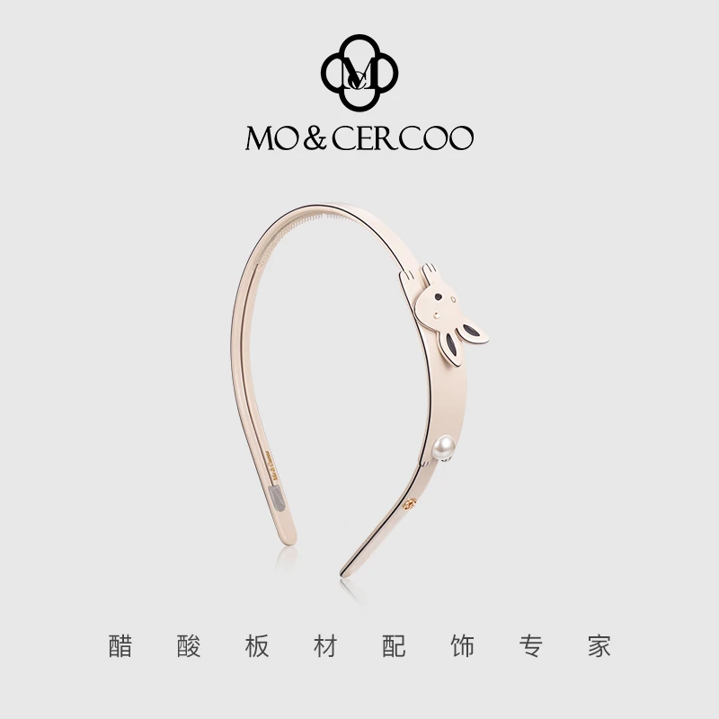 Cercoo/奢蔻兔子发箍女洗脸头箍女款带齿防滑压发外出发捆头饰