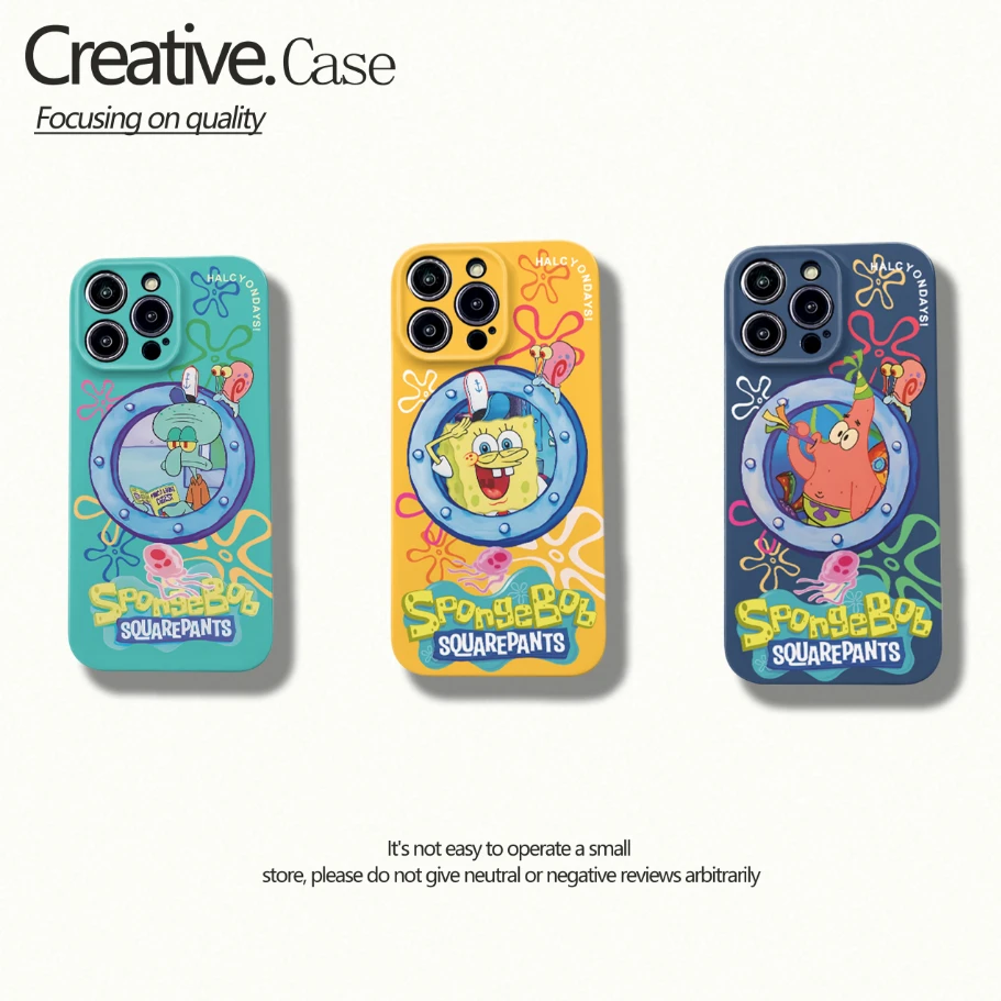 蟹堡王的打工仔们适用于苹果15华为OPPO精孔菲林手机壳小米VIVO