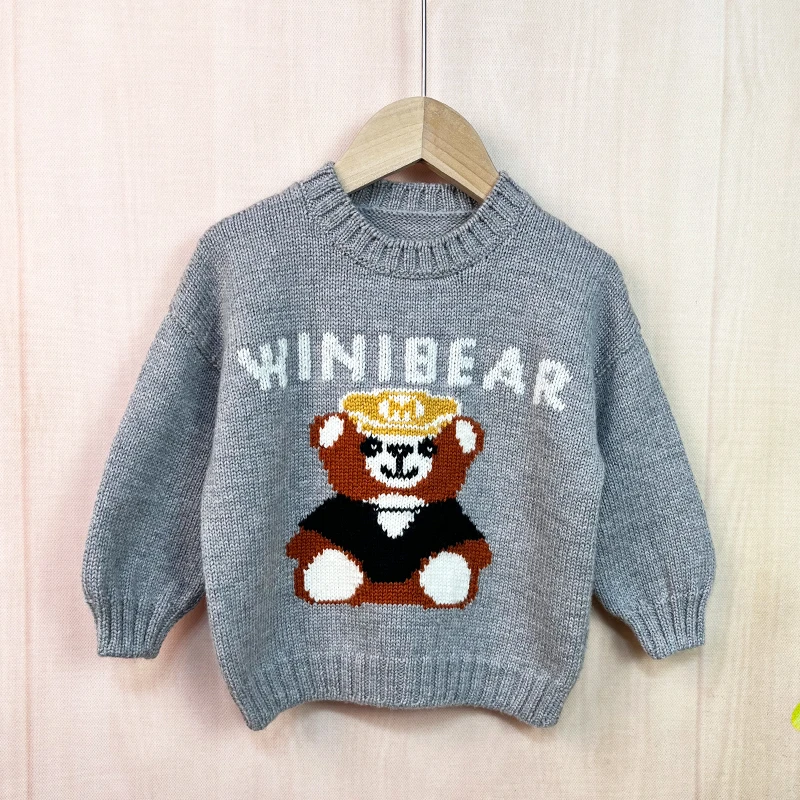 《马里熊》非成品100%美丽诺纯羊毛手工编织材料包含配色线图解教程