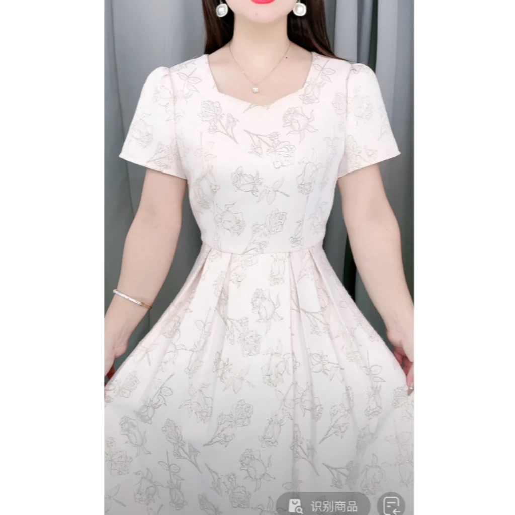 OS-23A100-29时尚洋气收腰显瘦夏季中长款修身连衣裙