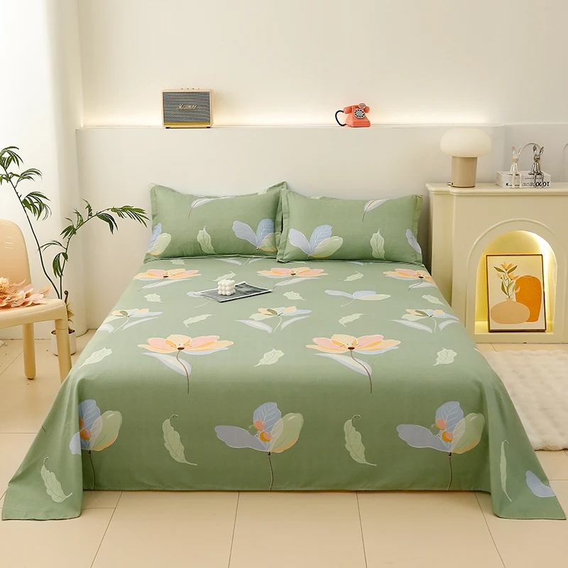 【春花浪漫2米床单】-亲肤双人床单 200*230cm印花学生宿舍磨毛斜纹