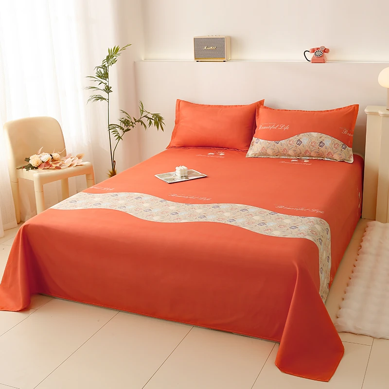 盛典花枝 亲肤磨毛床单 小清新 印花 简约加厚斜纹 单人学生宿舍