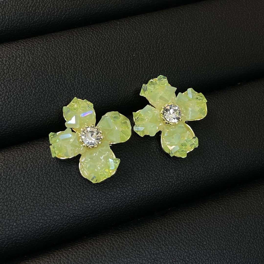 A574【油画系列】耳钉轻奢高级感耳环耳饰品