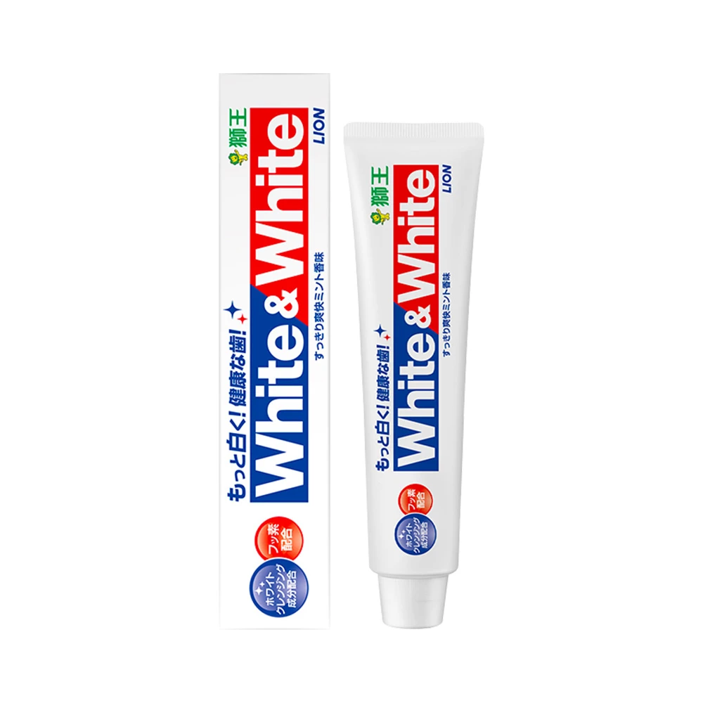 狮王WHITE&WHITE美白健康清洁牙膏 150g