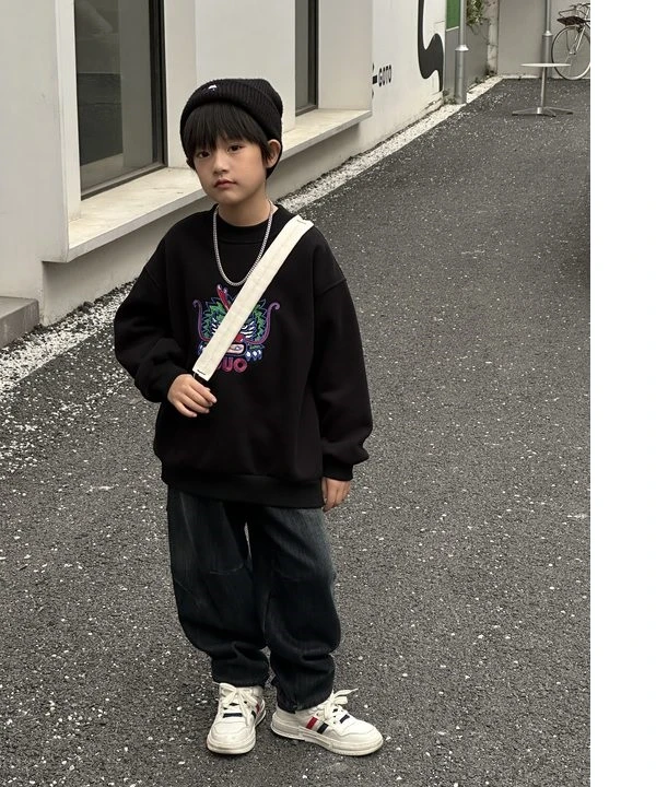 年款加绒2023冬新款男童卫衣潮酷休闲帅气百搭卫衣/WYW517