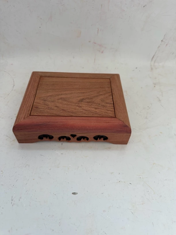 缅甸花梨原木底座