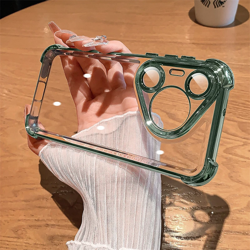 适用于华为Pura70手机壳50pro带镜头膜60透明软壳四角气囊保护套