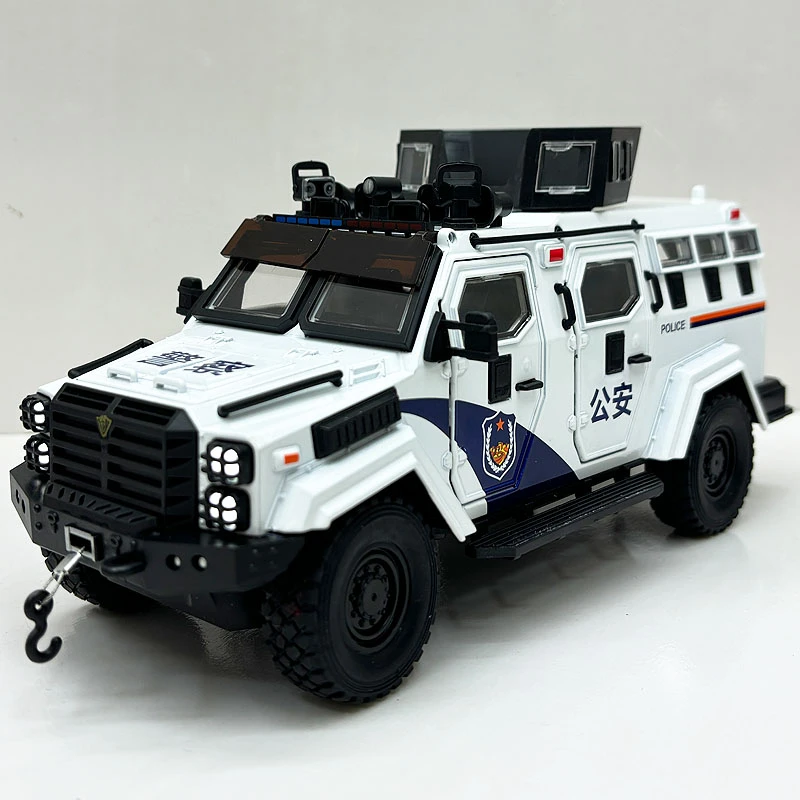 正版授权合金仿真1:24车模型带声光方向联动喇叭能按回力收藏礼物