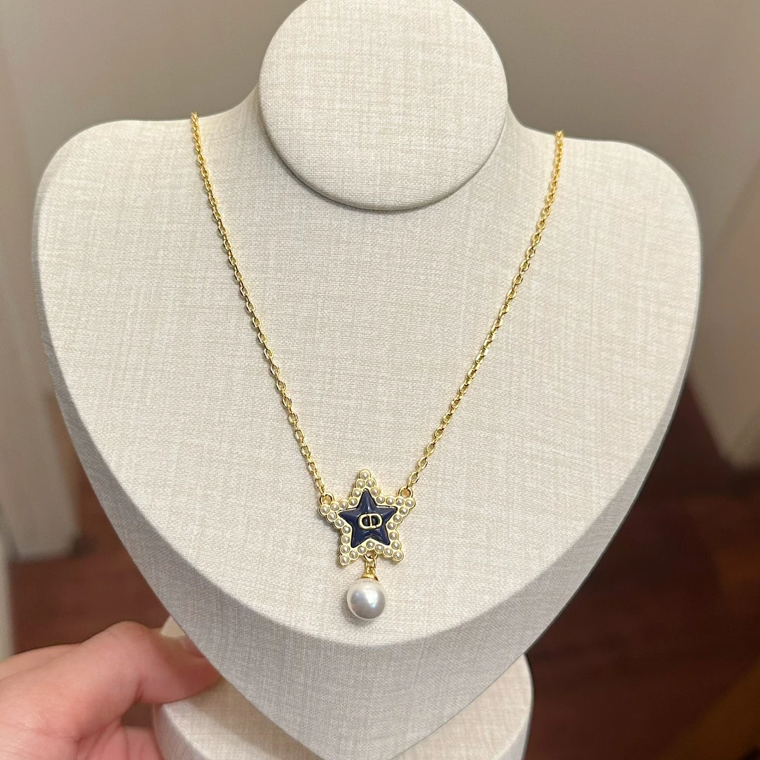 铜合金项链 X0192 时尚气质百搭精致五角星项链