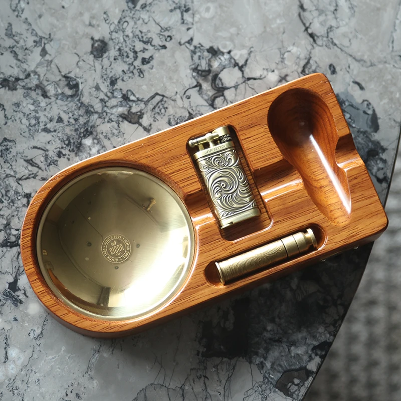 云鹤烟都JiFeng季风烟具套装 打火机 压棒 醒草盘 三合一体套装