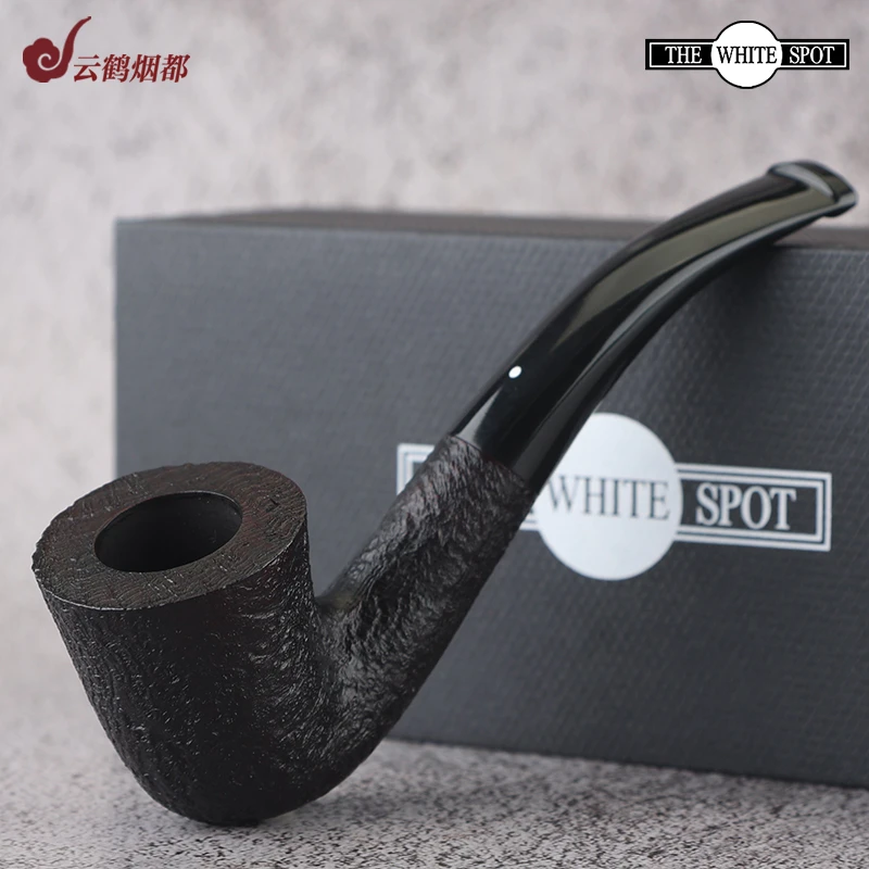 云鹤烟都英国进口The White Spot石楠木烟斗 ShellBriar 4114