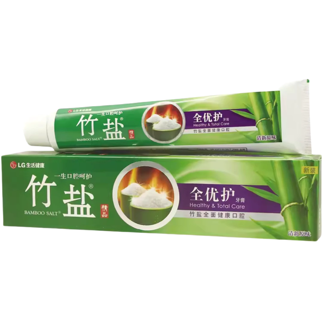 LG生活健康 竹盐全优护牙膏(清新原味) 120g/支