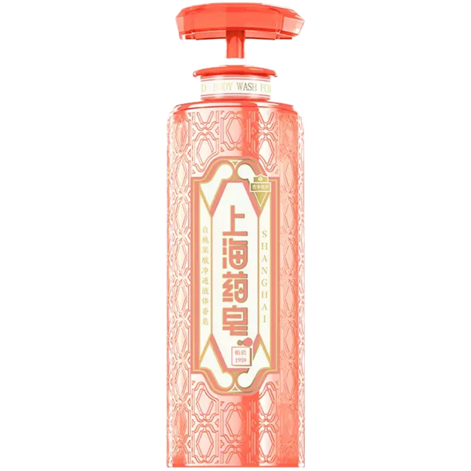 上海药皂 白桃果酸净透液体香皂