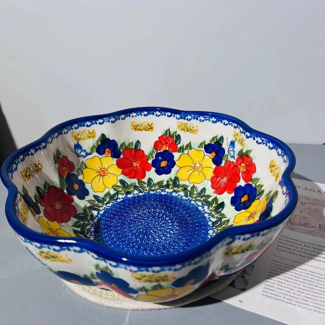 千红-12寸花边大汤碗