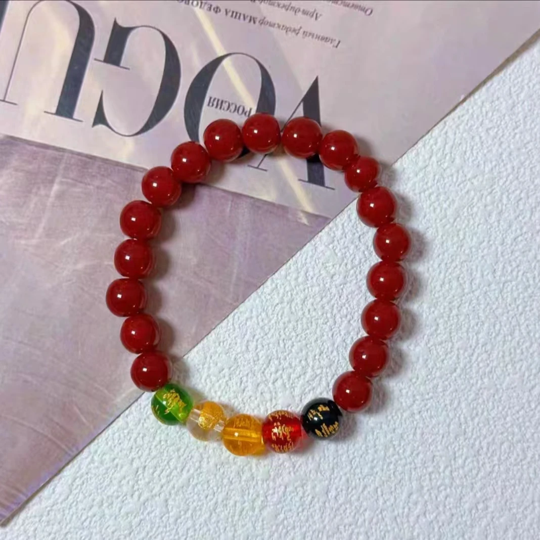 含辰砂工艺品【玖总专属】红豆南国朱砂手链
