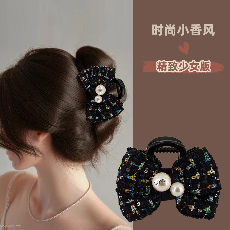 鲨鱼夹网红爆款秋冬季2025新款头发夹子小香风独特漂亮抓夹后脑勺