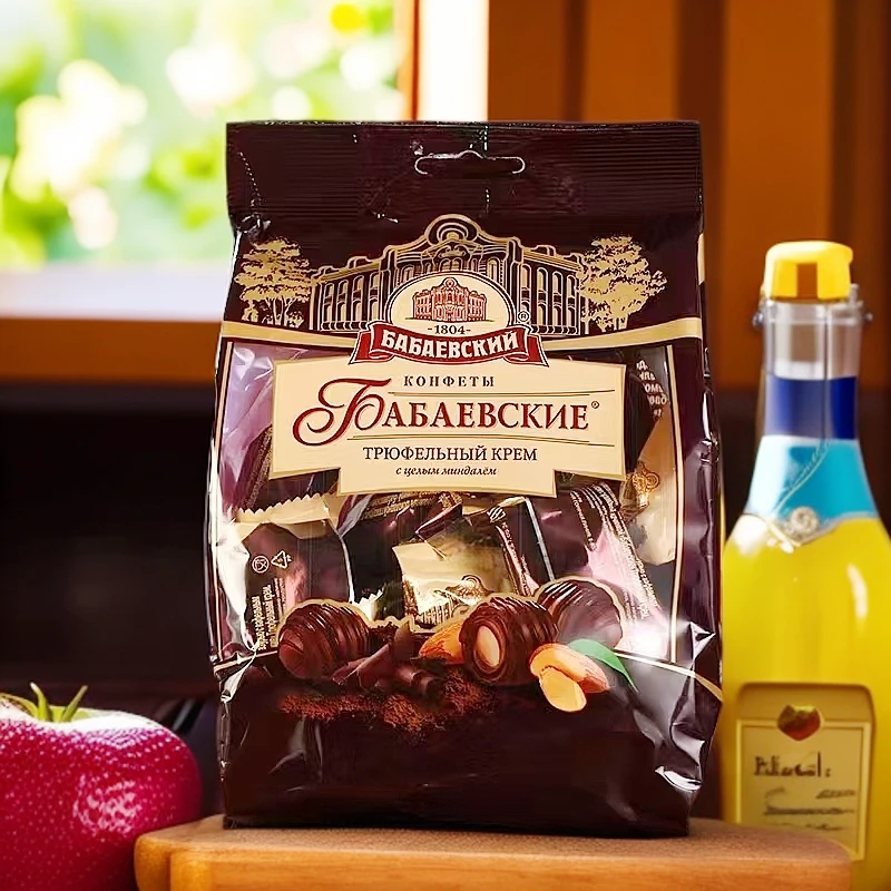俄罗斯进口芭味富牌松露形扁桃仁巧克力糖