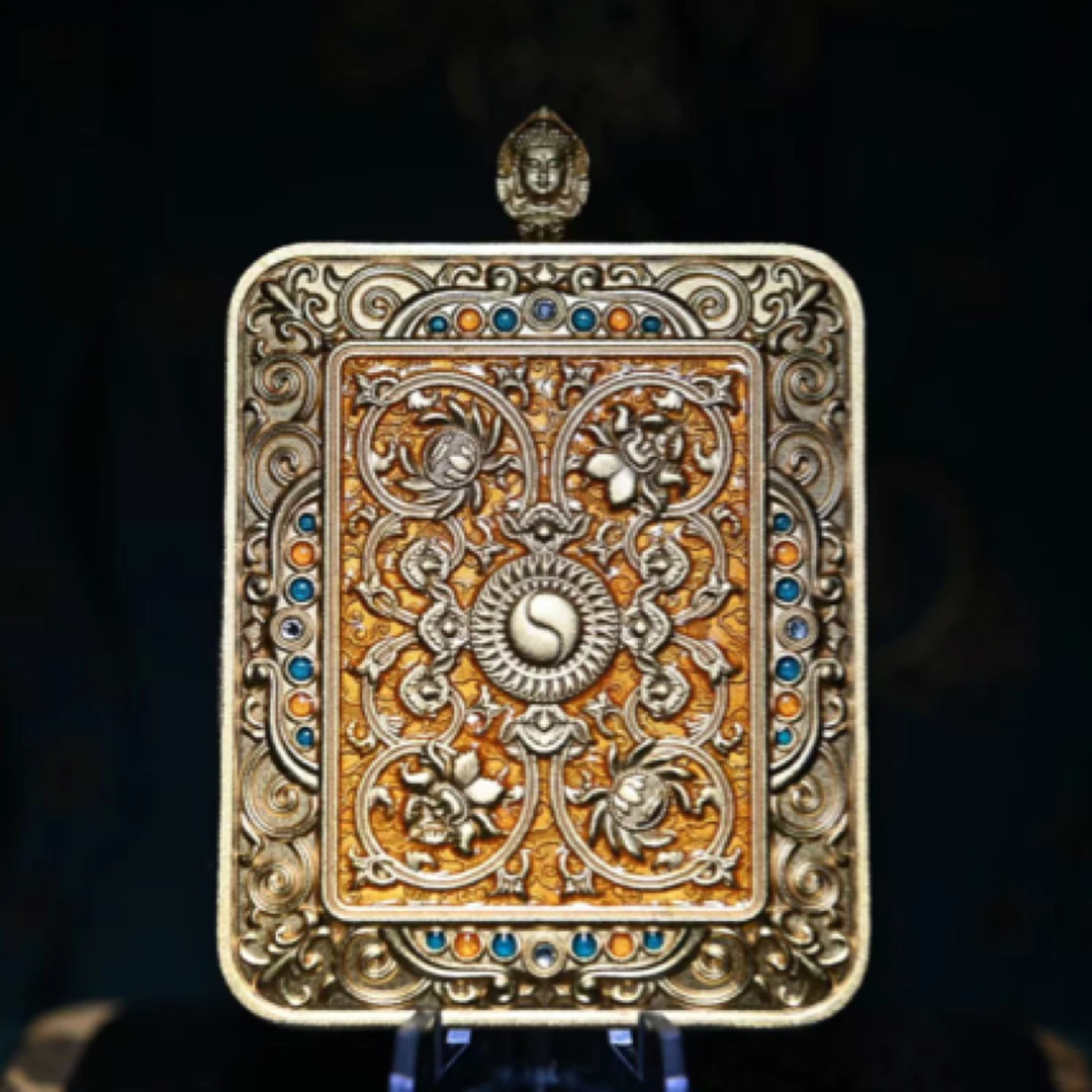 荣华唐卡独家品牌壳【铜镀金版】适用4X5cm尺寸唐卡