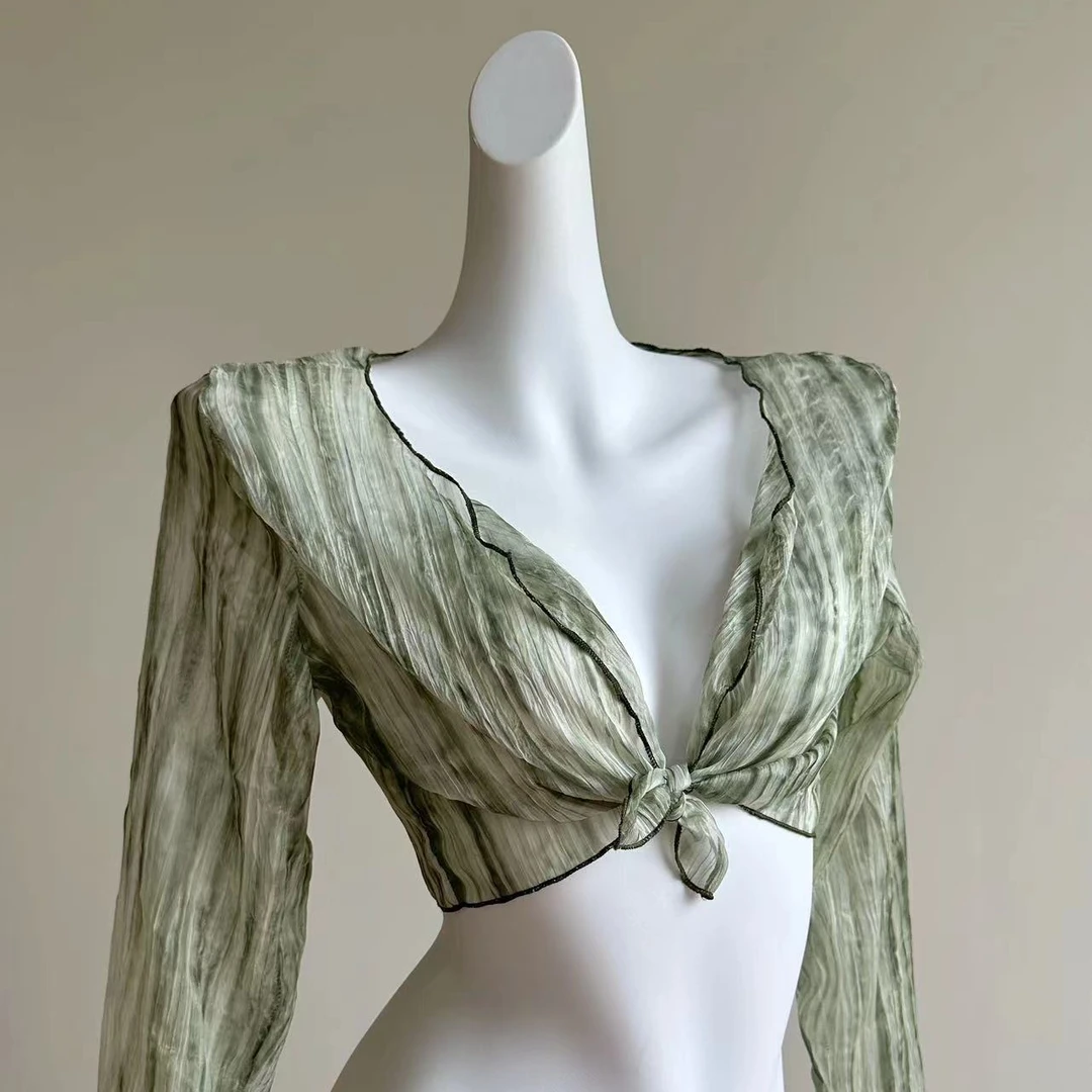 泳衣搭配罩衫防晒显瘦新中式 单独罩衫4213